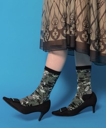 ScoLar（スカラー）の「88J18810：宇宙柄とスカラー柄ソックス（ソックス/靴下）」