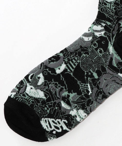 ScoLar（スカラー）の「88J18810：宇宙柄とスカラー柄ソックス（ソックス/靴下・レディース・ブラック/グレー・FREE）」の11枚目の写真