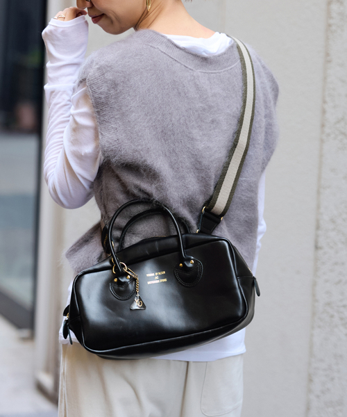 FRAMeWORK（フレームワーク）の「≪WEB限定 /追加≫YOUNGOLSEN /ヤングアンドオルセン 別注 CHARM WIDE BOTTLE BAG（ショルダーバッグ・レディース・ブラウン/ブラック・FREE）」の7枚目の写真