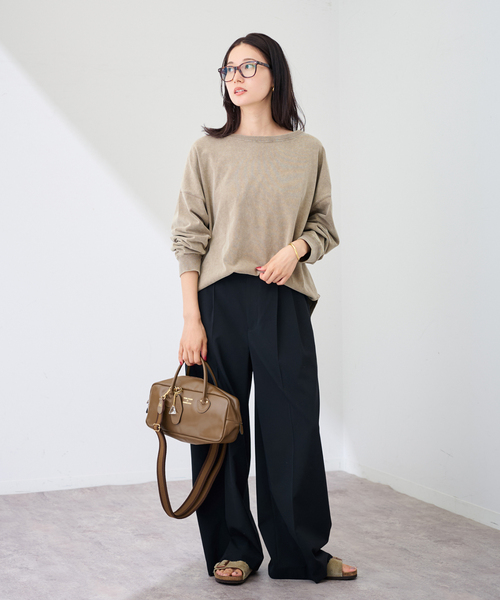 FRAMeWORK（フレームワーク）の「≪WEB限定 /追加≫YOUNGOLSEN /ヤングアンドオルセン 別注 CHARM WIDE BOTTLE BAG（ショルダーバッグ・レディース・ブラウン/ブラック・FREE）」の13枚目の写真