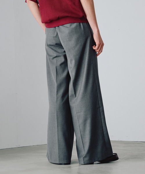 Adoon plain(アドーンプレーン)の「1-Tuck Center Press Straight Slacks / 1タックアソートセンタープレスストレートスラックス(スラックス・メンズ・ブラック/チャコールグレー/グレー/ネイビー・SMALL/LARGE/MEDIUM)」の20枚目の写真