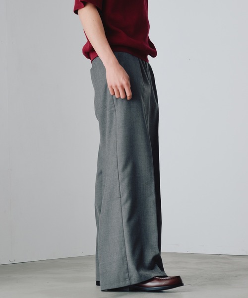 Adoon plain(アドーンプレーン)の「1-Tuck Center Press Straight Slacks / 1タックアソートセンタープレスストレートスラックス(スラックス・メンズ・ブラック/チャコールグレー/グレー/ネイビー・SMALL/LARGE/MEDIUM)」の21枚目の写真