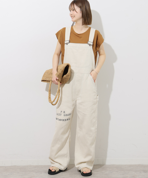 JOURNAL STANDARD relume（ジャーナルスタンダード　レリューム）の「別注【PAYDAY/ペイデイ】 オーバーオール（サロペット/オーバーオール・レディース・アイボリー/ブルー・38/36）」の3枚目の写真