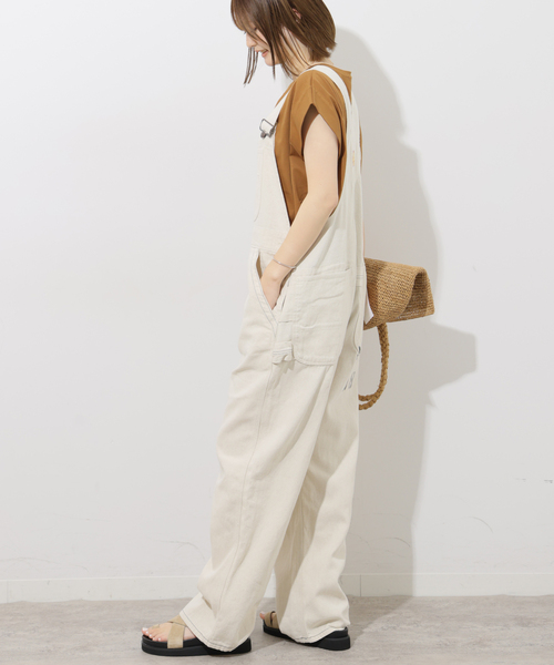 JOURNAL STANDARD relume（ジャーナルスタンダード　レリューム）の「別注【PAYDAY/ペイデイ】 オーバーオール（サロペット/オーバーオール・レディース・アイボリー/ブルー・38/36）」の6枚目の写真