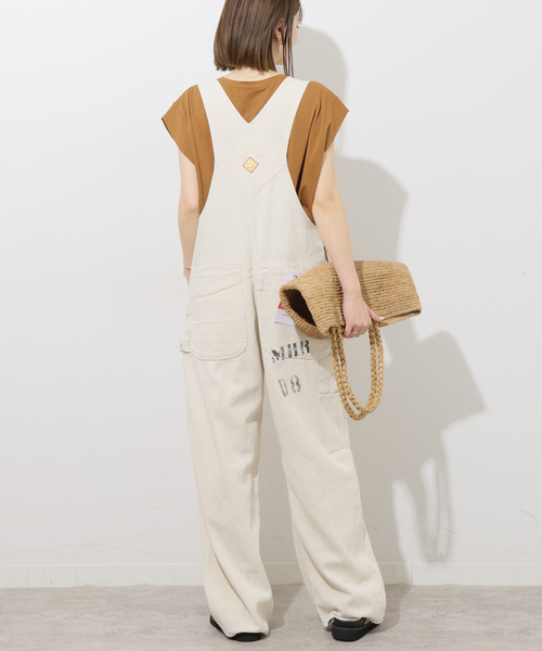 JOURNAL STANDARD relume（ジャーナルスタンダード　レリューム）の「別注【PAYDAY/ペイデイ】 オーバーオール（サロペット/オーバーオール・レディース・アイボリー/ブルー・38/36）」の7枚目の写真