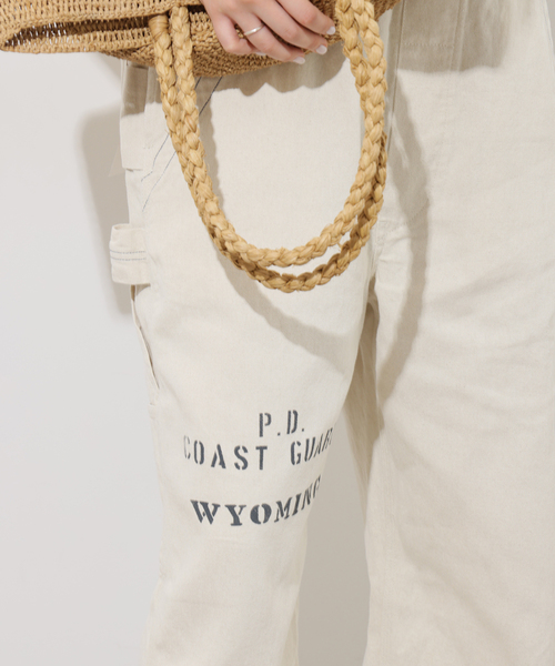 JOURNAL STANDARD relume（ジャーナルスタンダード　レリューム）の「別注【PAYDAY/ペイデイ】 オーバーオール（サロペット/オーバーオール・レディース・アイボリー/ブルー・38/36）」の8枚目の写真