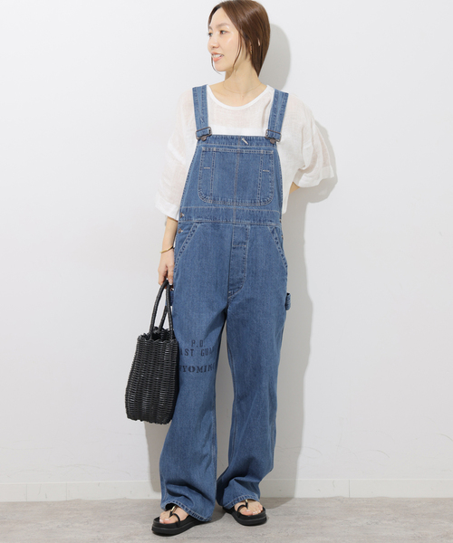 JOURNAL STANDARD relume（ジャーナルスタンダード　レリューム）の「別注【PAYDAY/ペイデイ】 オーバーオール（サロペット/オーバーオール・レディース・アイボリー/ブルー・38/36）」の10枚目の写真