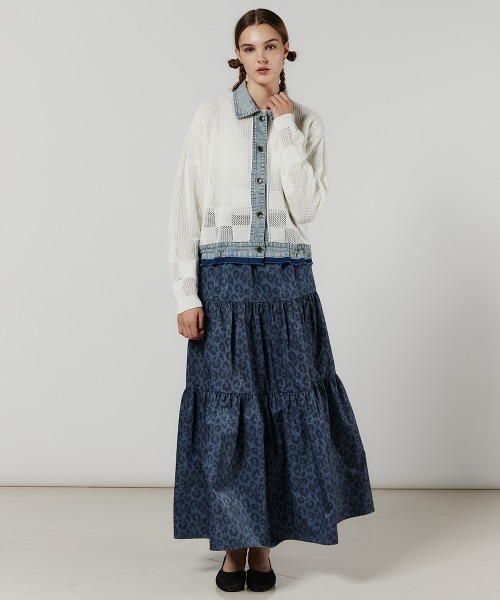 DOUBLE STANDARD CLOTHING(ダブルスタンダードクロージング)の「ドッキングニットカーディガン(カーディガン/ボレロ・レディース・オフホワイト・FREE)」の12枚目の写真