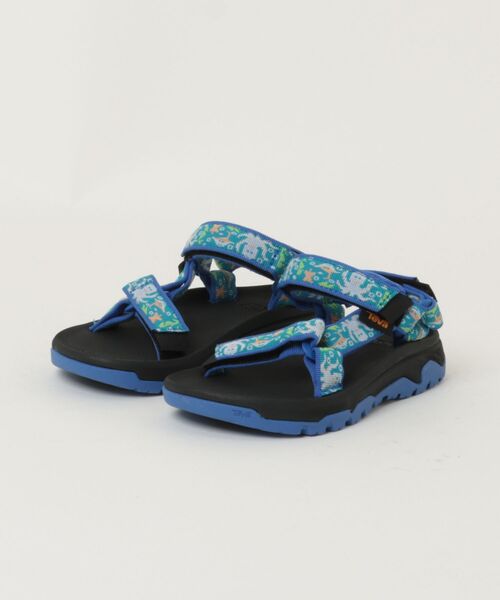 Teva(テバ)の「Teva テバ K HURRICANE XLT JR キッズスポーツサンダル 水辺対応 アウトドア(キッズハリケーンXLTJR)(サンダル・キッズ・パープル/ブラック×ブルー・18.0cm/19.0cm/20.0cm/21.0cm/22.0cm)」の1枚目の写真