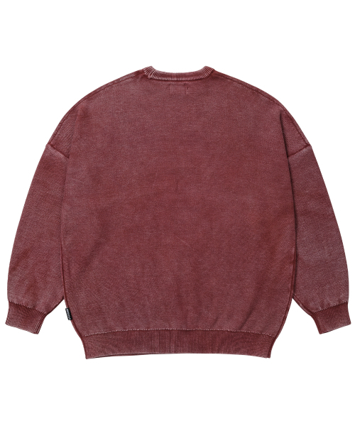 AJOBYAJO（アジョバイアジョ）の「[PBA] Five AJO Logos Washed Sweater [BURGUNDY]（ニット/セーター・メンズ・その他・MEDIUM/LARGE/X-LARGE）」の21枚目の写真