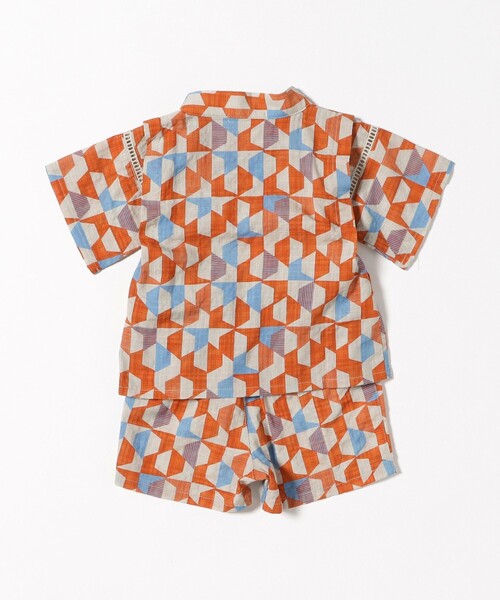 BEAMS mini(ビームスミニ)の「甚平 ベビー 2026SS (70~90cm) キッズ 夏休み 夏祭り(浴衣・キッズ・オレンジ/ブルー・80-90/70-80)」の4枚目の写真