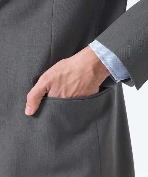 MACKINTOSH PHILOSOPHY(マッキントッシュ フィロソフィー)の「トロッター ジャケット#070 ハイストレッチメッシュ(テーラードジャケット・メンズ・グレー系その他2/ダークネイビー・40/38)」の8枚目の写真