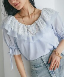 La boutique BonBon | 【最強愛され系】リップルレース衿ブラウス(シャツ/ブラウス)