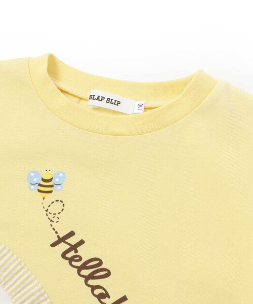 SLAP SLIP（スラップスリップ）の「フルーツ昆虫プリント半袖Tシャツ+パンツセットアップ(80~130cm)（セットアップ・キッズ・ホワイト/イエロー・110cm/80ｃｍ/90cm/130cm/120cm/100cm）」の9枚目の写真