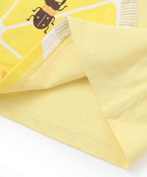 SLAP SLIP（スラップスリップ）の「フルーツ昆虫プリント半袖Tシャツ+パンツセットアップ(80~130cm)（セットアップ・キッズ・ホワイト/イエロー・110cm/80ｃｍ/90cm/130cm/120cm/100cm）」の12枚目の写真