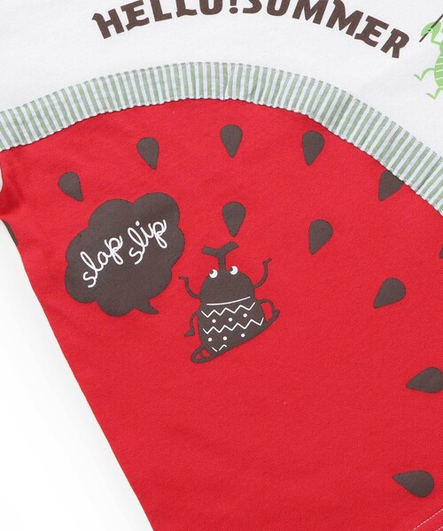 SLAP SLIP（スラップスリップ）の「フルーツ昆虫プリント半袖Tシャツ+パンツセットアップ(80~130cm)（セットアップ・キッズ・ホワイト/イエロー・110cm/80ｃｍ/90cm/130cm/120cm/100cm）」の22枚目の写真