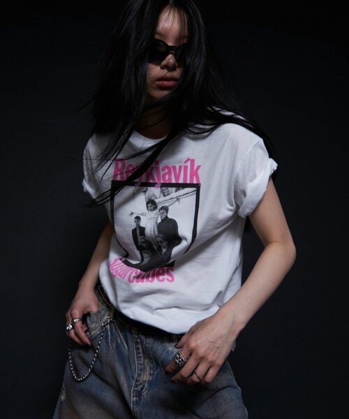 WHO'S WHO gallery(フーズフーギャラリー)の「【PETERANDERSON×VIDEO SHOP】Sugarcubes(Tシャツ/カットソー・レディース・ホワイト・MEDIUM/SMALL)」の4枚目の写真