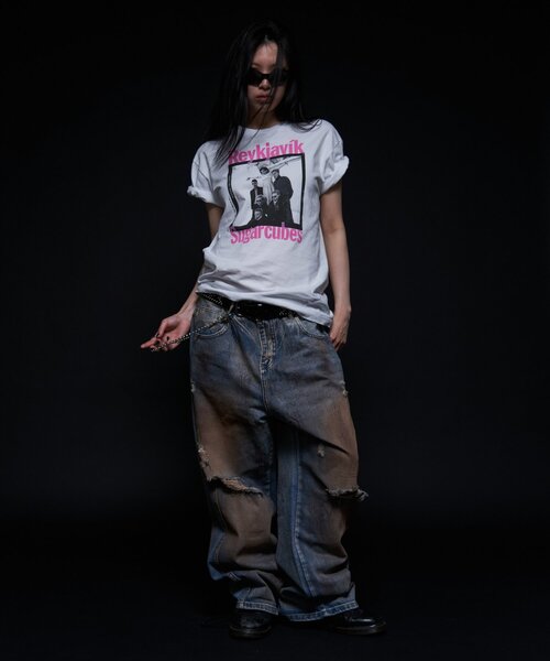 WHO'S WHO gallery(フーズフーギャラリー)の「【PETERANDERSON×VIDEO SHOP】Sugarcubes(Tシャツ/カットソー・レディース・ホワイト・MEDIUM/SMALL)」の5枚目の写真