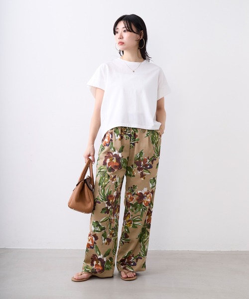 MICA&DEAL（マイカ＆ディール）の「クルーネックワイドスリーブTシャツ（Tシャツ/カットソー・レディース・オフホワイト/チャコールグレー/ミント・FREE）」の8枚目の写真