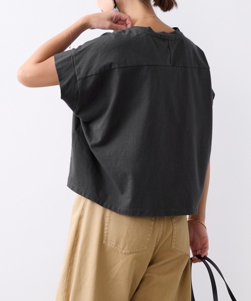 MICA&DEAL（マイカ＆ディール）の「クルーネックワイドスリーブTシャツ（Tシャツ/カットソー・レディース・オフホワイト/チャコールグレー/ミント・FREE）」の20枚目の写真