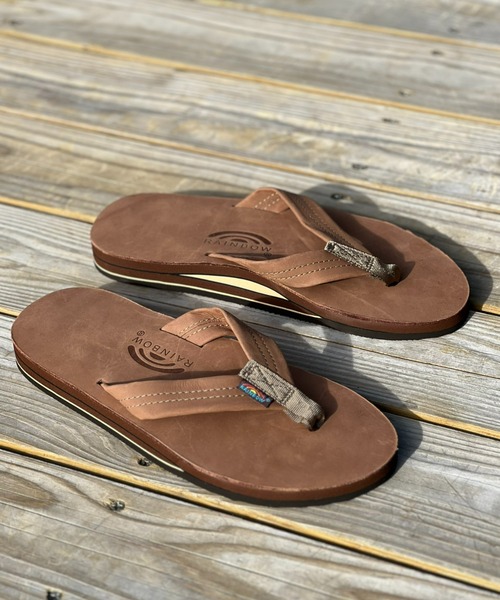 RAINBOW SANDALS(レインボーサンダル)の「【RAINBOW SANDALS】DOUBLE LAYER PREMIER LEATHER(サンダル・メンズ・ブラウン系その他/ブラック/ブラウン系その他2・MEDIUM/LARGE)」の3枚目の写真