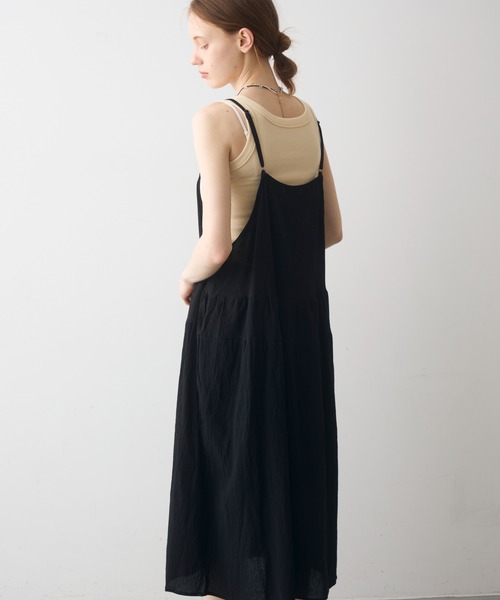 Crisp(クリスプ)の「simply natural cami onepiece / シンプリーナチュラルキャミワンピース(ワンピース・レディース・アイボリー/ブラック・FREE)」の11枚目の写真