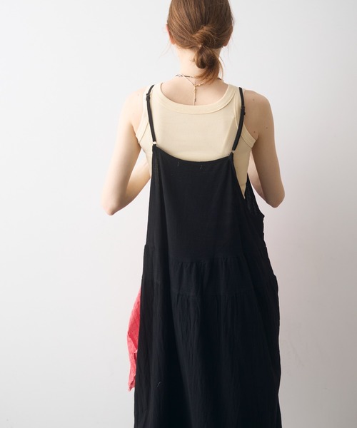 Crisp(クリスプ)の「simply natural cami onepiece / シンプリーナチュラルキャミワンピース(ワンピース・レディース・アイボリー/ブラック・FREE)」の12枚目の写真