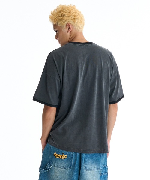 ELEMENT(エレメント)の「ELEMENT メンズ LINE SS Tシャツ 【2026年夏モデル】(Tシャツ/カットソー・メンズ・ブラック系その他/グリーン・MEDIUM/LARGE/X-LARGE)」の3枚目の写真