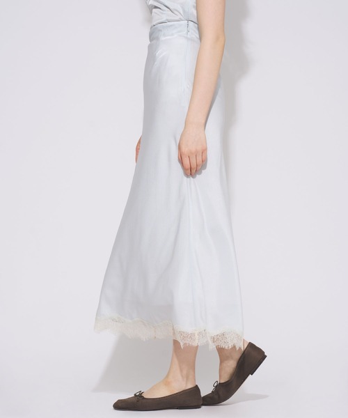 ME COUTURE(ミークチュール)の「アイラッシュレーストリムスカート(スカート・レディース・ブラウン/ライトブルー/キナリ/ピンク・0/1)」の22枚目の写真