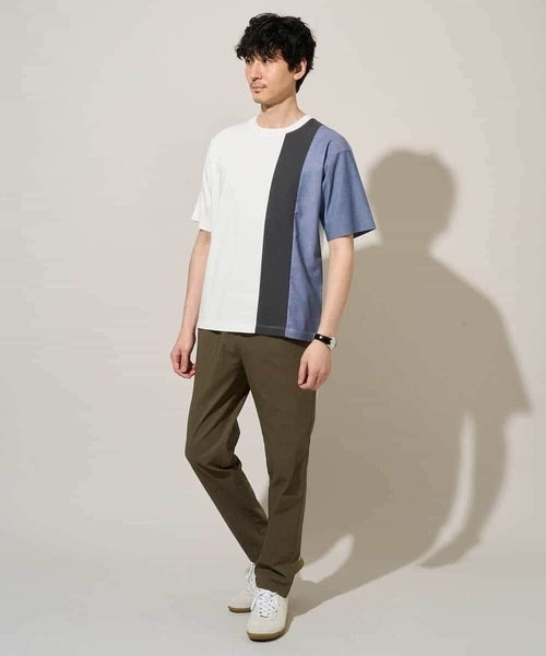 a.v.v(アーヴェヴェ)の「夏の一枚着で人気!【洗濯機で洗える】デザテクカットソー(Tシャツ/カットソー・メンズ・ホワイト/ブラック・48/50/46)」の4枚目の写真