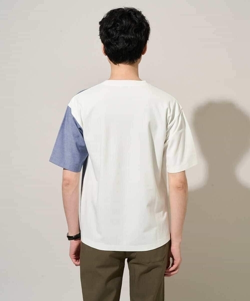 a.v.v(アーヴェヴェ)の「夏の一枚着で人気!【洗濯機で洗える】デザテクカットソー(Tシャツ/カットソー・メンズ・ホワイト/ブラック・48/50/46)」の11枚目の写真
