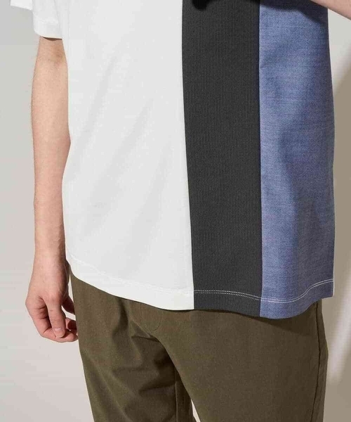 a.v.v(アーヴェヴェ)の「夏の一枚着で人気!【洗濯機で洗える】デザテクカットソー(Tシャツ/カットソー・メンズ・ホワイト/ブラック・48/50/46)」の14枚目の写真
