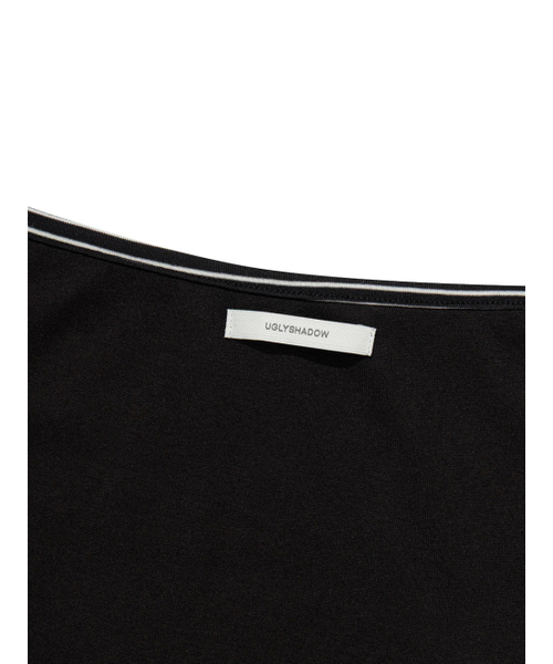 UGLY SHADOW(アグリーシャドウ)の「ST FRILL CONTRAST SLEEVELESS(BLACK)(Tシャツ/カットソー・レディース・その他・FREE)」の6枚目の写真