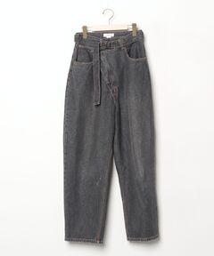 SWAGVIBE】Pinched Dye 3D Baggy Fit Denim Pants（デニムパンツ