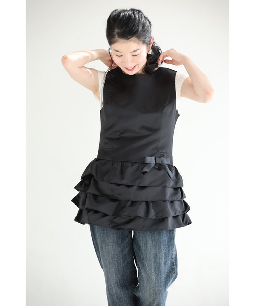 cawaii(カワイイ)の「(黒)リボンを添えた重なるフリルチュニック(その他トップス・レディース・ブラック・FREE)」の17枚目の写真