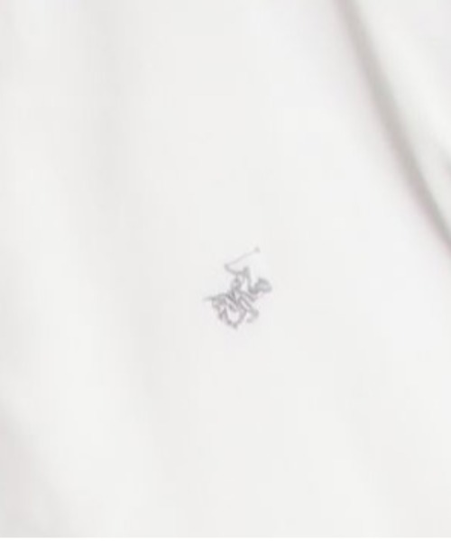 BEVERLY HILLS POLO CLUB（ビバリーヒルズポロクラブ）の「【BEVERLY HILLS POLO CLUB/ビバリーヒルズポロクラブ】ノーカラーワイドスリーブ裾ドローコードシャツ（シャツ/ブラウス・レディース・オフホワイト/ブルー系その他/パープル系その他/ブラック系その他・MEDIUM/LARGE）」の7枚目の写真