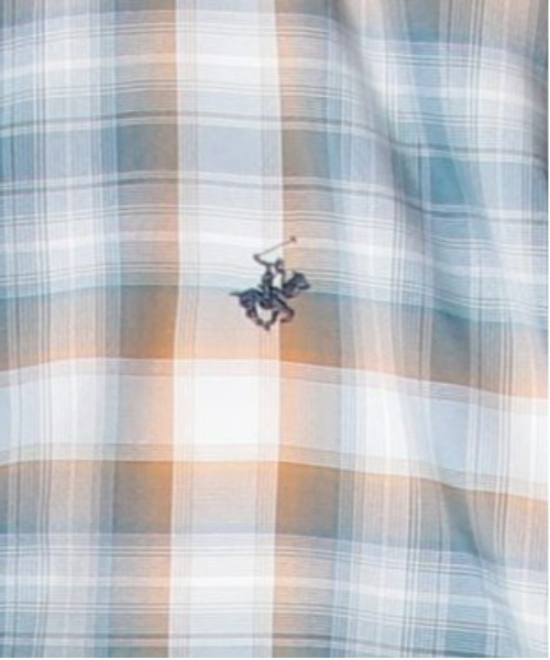 BEVERLY HILLS POLO CLUB（ビバリーヒルズポロクラブ）の「【BEVERLY HILLS POLO CLUB/ビバリーヒルズポロクラブ】ノーカラーワイドスリーブ裾ドローコードシャツ（シャツ/ブラウス・レディース・オフホワイト/ブルー系その他/パープル系その他/ブラック系その他・MEDIUM/LARGE）」の11枚目の写真