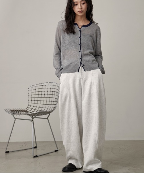 OFROOM(オフルーム)の「Sweat Curve Pants|スウェットカーブパンツ(スウェットパンツ・レディース・グレー/オートミール/ブラック・FREE)」の18枚目の写真