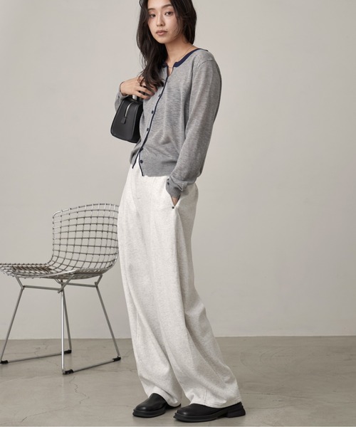 OFROOM(オフルーム)の「Sweat Curve Pants|スウェットカーブパンツ(スウェットパンツ・レディース・グレー/オートミール/ブラック・FREE)」の16枚目の写真