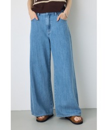 【サイズ,身長別画像あり】AZUL DENIM 甘撚りバギーパンツ