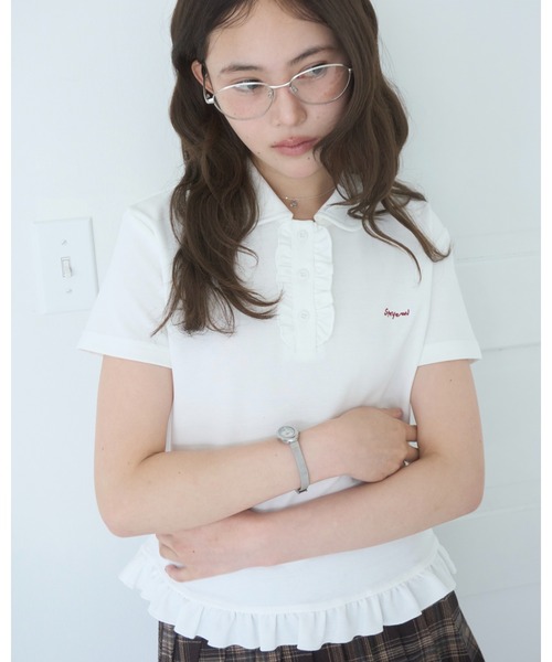 pois ホワイト 半袖 トップス トップス（ホワイト/白色系・半袖）ファッション通販 - ZOZOTOWN