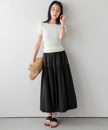 ティアードバルーンロングスカート