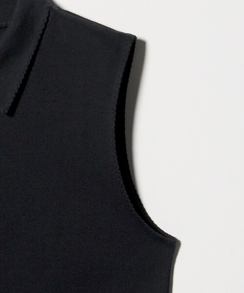Steven Alan（スティーブンアラン）の「＜Steven Alan＞コットン ポロカラー ノースリーブ トップス（Tシャツ/カットソー・レディース・ブラック/オフホワイト・FREE）」の6枚目の写真