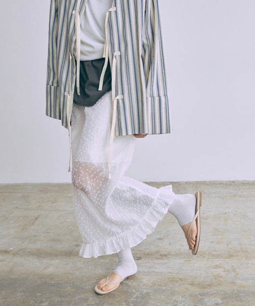 Sheer Dot Layered Skirt(スカート)|EN NEUME(エンノイム)の Sheer Dot Layered Skirt(スカート)|EN NEUME(エンノイム)の