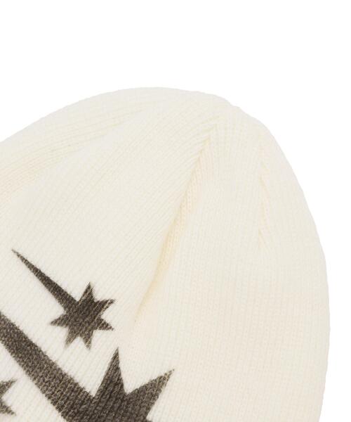 L.H.P(エルエイチピー)の「DeEVA/ディーヴァ/Star Beanie(ニットキャップ/ビーニー・レディース・ホワイト/グレー・F)」の4枚目の写真