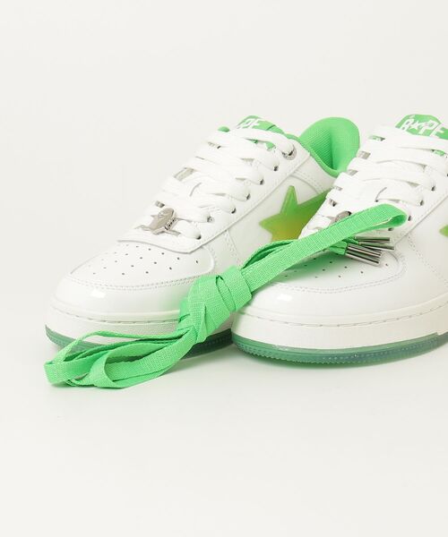 A BATHING APE(アベイシングエイプ)の「BAPE STA #4(スニーカー・レディース・ブルー/レッド/グリーン・6/5)」の20枚目の写真