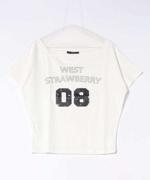 Ritzy(リッツィー)の「ヴィンテージプリント オフショルダールーズ T シャツ(Tシャツ/カットソー・レディース・ホワイト・M/S/L)」の9枚目の写真
