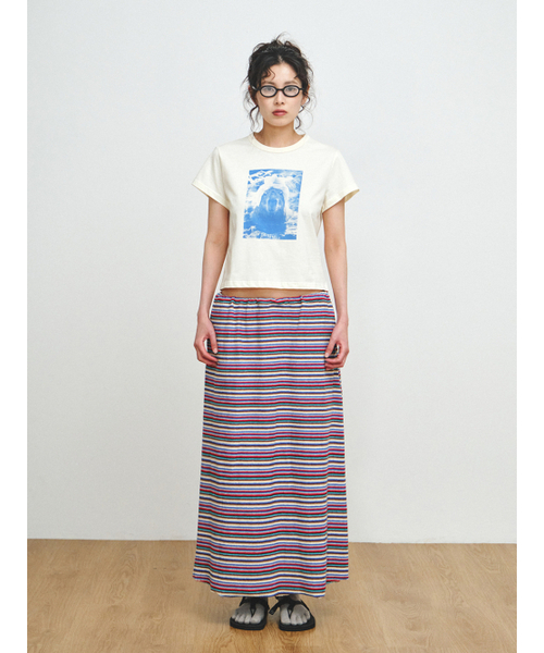 PLZPROJECT(プリーズプロジェクト)の「SAUNA CAPYBARA T-SHIRT(Tシャツ/カットソー・レディース・イエロー・FREE)」の2枚目の写真