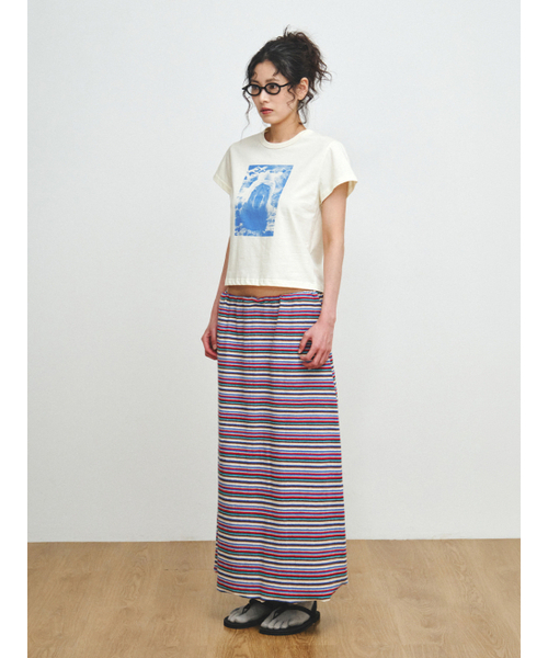 PLZPROJECT(プリーズプロジェクト)の「SAUNA CAPYBARA T-SHIRT(Tシャツ/カットソー・レディース・イエロー・FREE)」の3枚目の写真