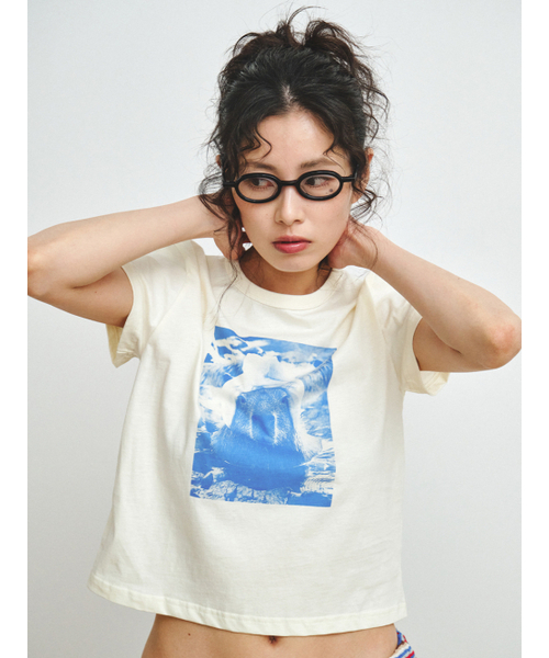 PLZPROJECT(プリーズプロジェクト)の「SAUNA CAPYBARA T-SHIRT(Tシャツ/カットソー・レディース・イエロー・FREE)」の6枚目の写真